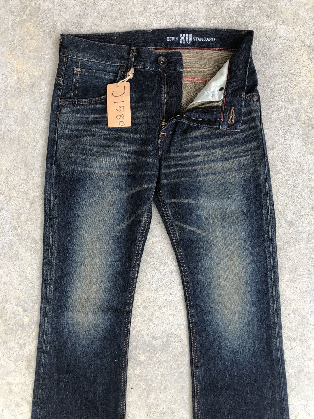 If Six Was Nine Japanese Edwin XU Flared Jeans Distressed Jeans Size US 31 - 3 Thumbnail