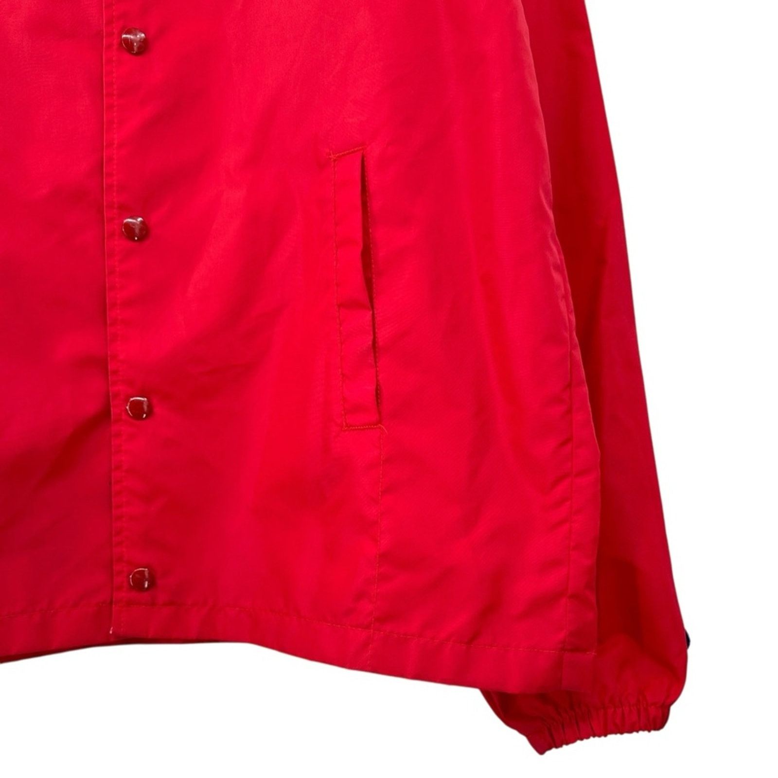Champion Vintage Made in USA Red Nylon Windbreaker Jacket Size US L / EU 52-54 / 3 - 4 Thumbnail