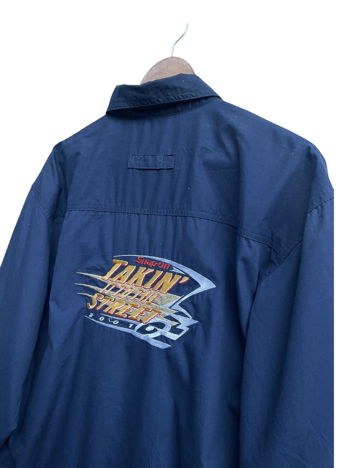 Japanese Brand × Vintage Vintage Snap On Racing Motorsport Backhit Winbreaker Jacket Size US L / EU 52-54 / 3 - 5 Thumbnail