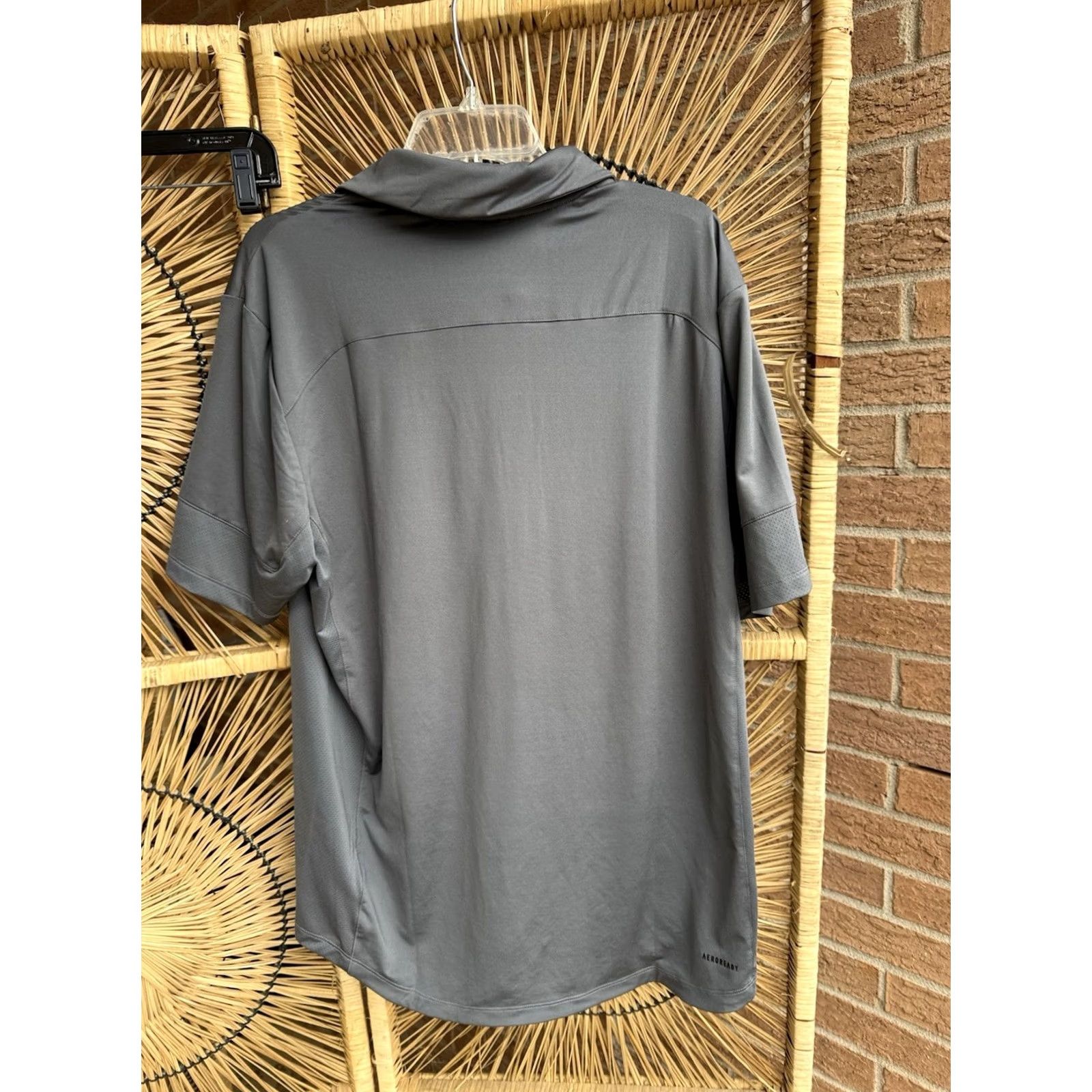 Adidas Adidas Tech Polo Gray Size L New With Tags Mens Shirt Regular Fit Size US L / EU 52-54 / 3 - 2 Thumbnail