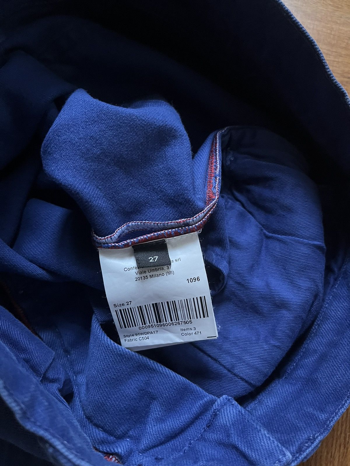 Calvin Klein 205W39NYC SS19 Blue Tie Dye Denim Size US 27 - 5 Thumbnail