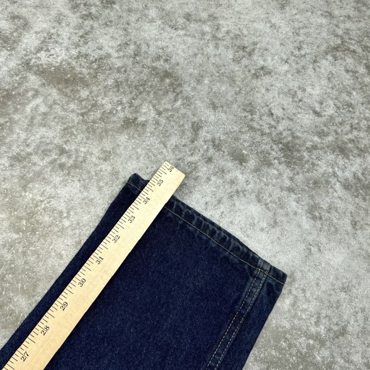Denime VINTAGE Rustler Jeans Mens 34x36 Blue Straight Leg 90s Made USA Denim Classic Size US 34 / EU 50 - 7 Thumbnail