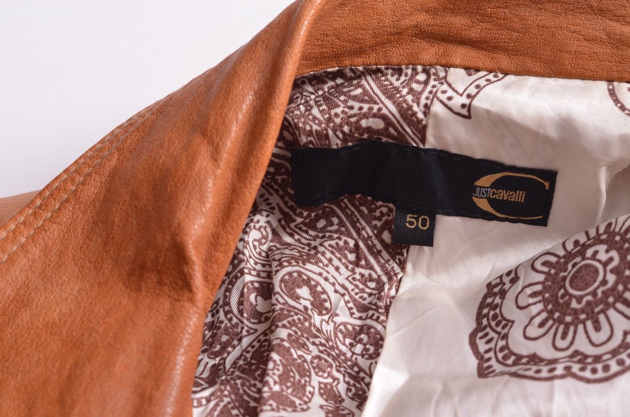 Just Cavalli Just Cavalli Perfecto Leather Aviator Jacket size M Size US M / EU 48-50 / 2 - 7 Thumbnail