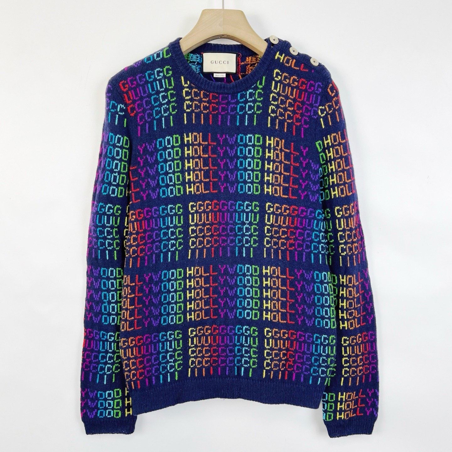 Gucci Gucci Rainbow Neon Wool Sweater Size XS / US 0-2 / IT 36-38 - 1 Thumbnail