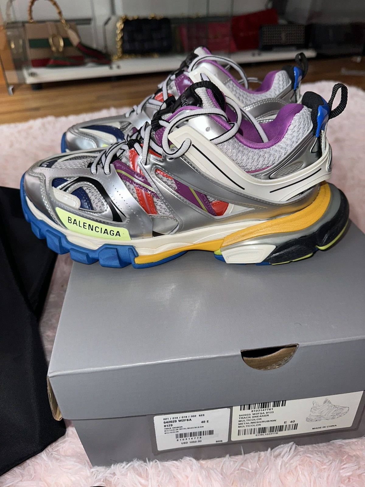 Balenciaga Balenciaga Track Sneaker 'Metallic Multicolor Size US 7 / EU 40 - 2 Thumbnail