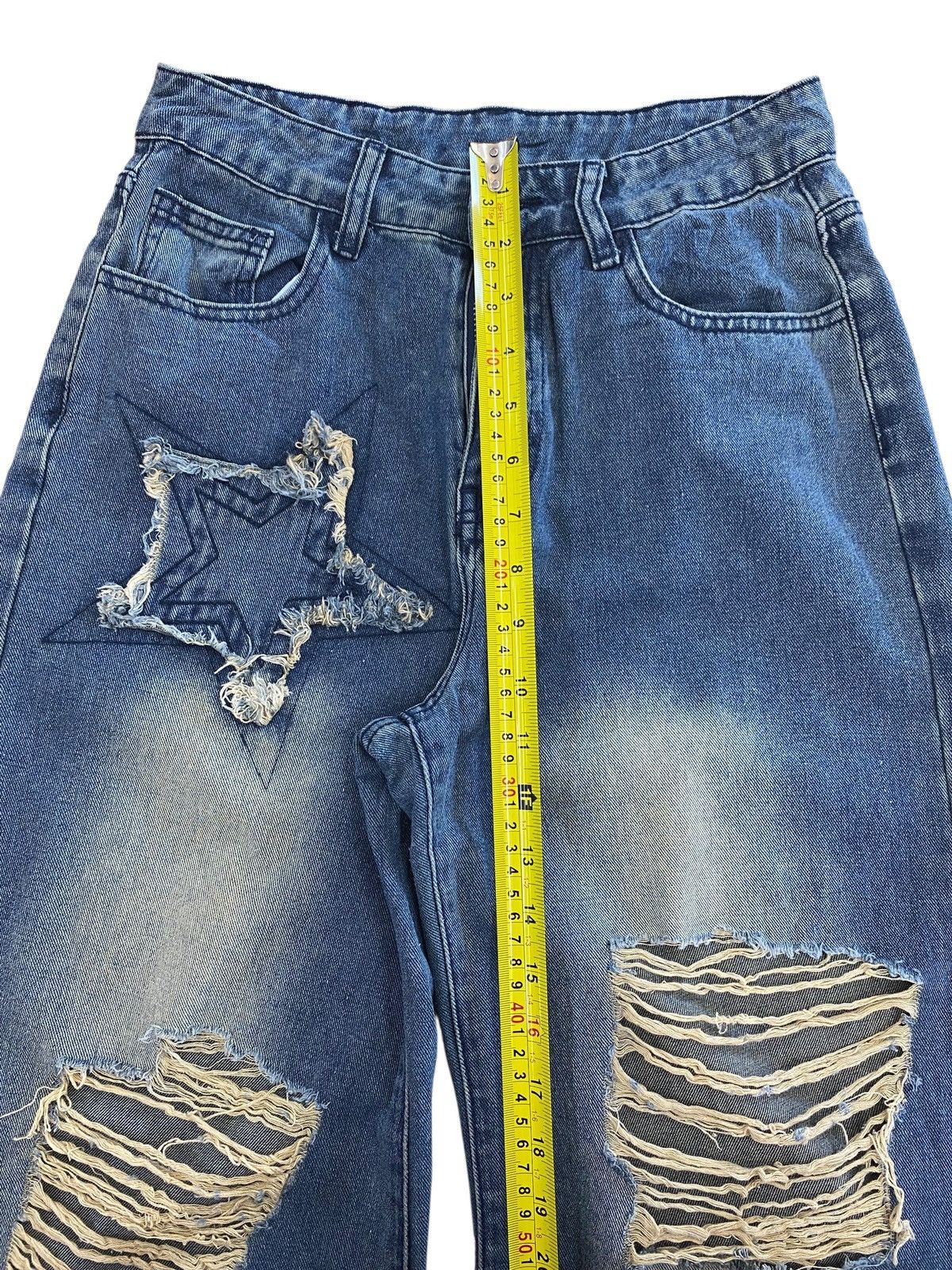 Other Japanese Brand Romwe Ripped Star Wide Leg Style Size US 27 - 10 Thumbnail