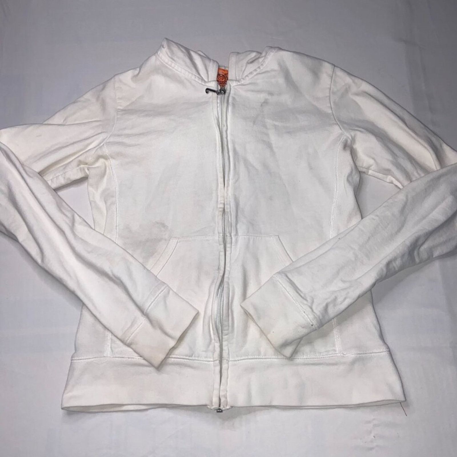 Juicy Couture Y2K Vintage Juicy Couture White Cotton Full Zip Hoodie Size S / US 4 / IT 40 - 6 Thumbnail