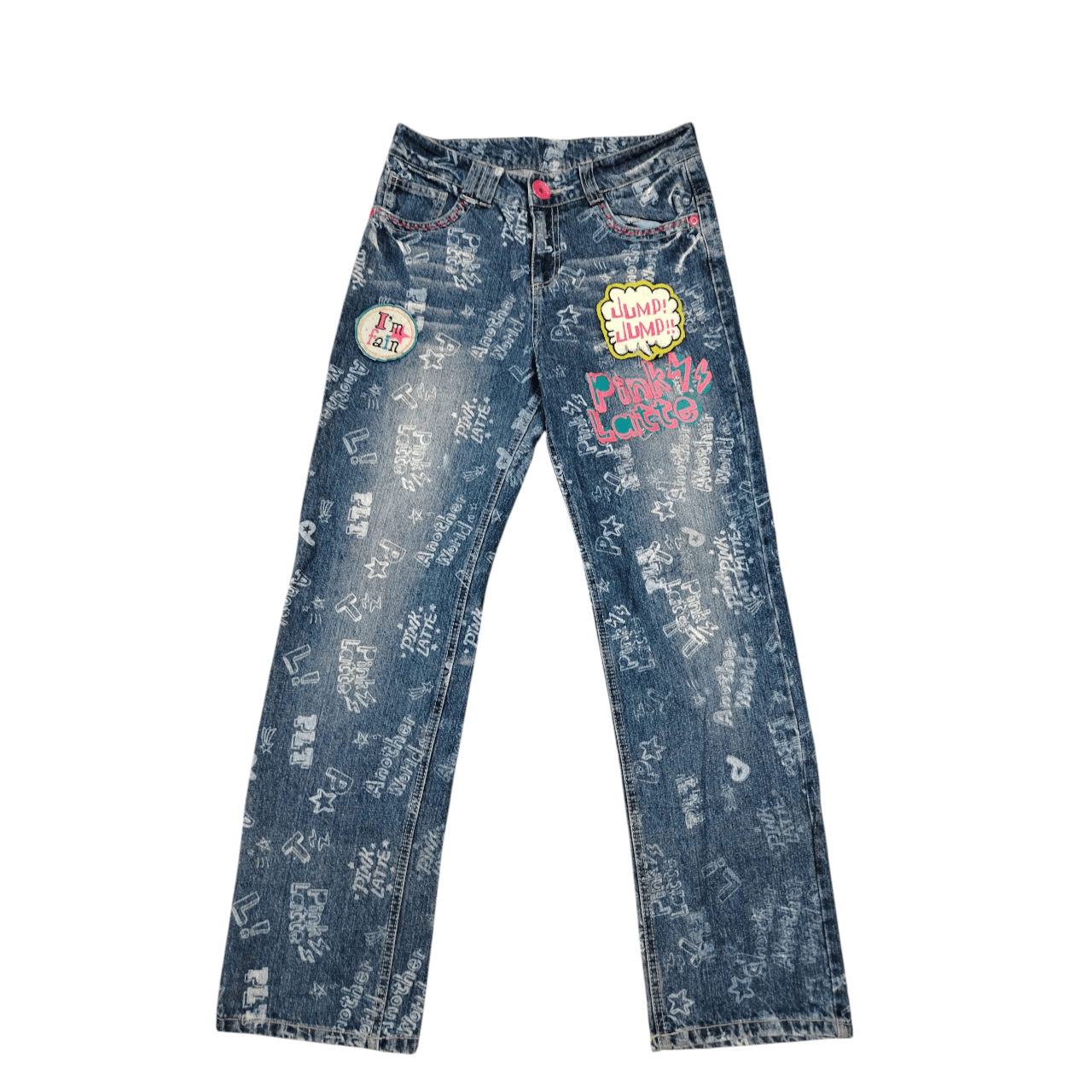 Other Pink Latte over print patch denim Size 30" / US 8 / IT 44 - 1 Thumbnail