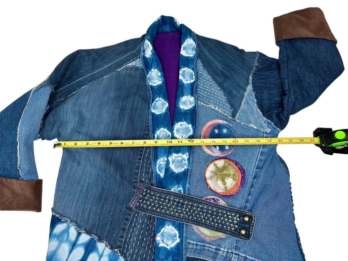 Handmade Handmade Unique Patchwork Denim Kimono Jacket Women’s Medium Size M / US 6-8 / IT 42-44 - 14 Thumbnail