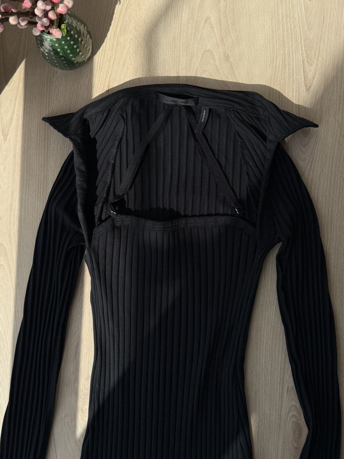 Helmut Lang Helmut Lang Mini Dress Pima Cotton Black Size XS / US 0-2 / IT 36-38 - 1 Thumbnail