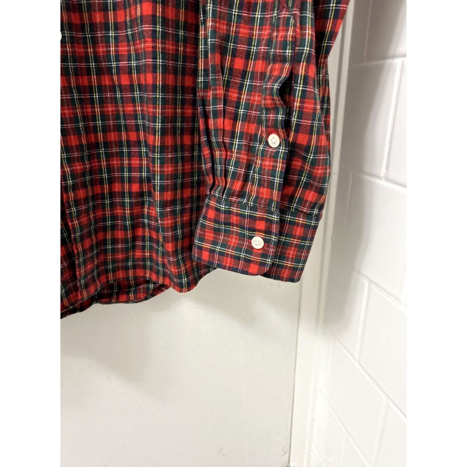Polo Ralph Lauren Polo Ralph Lauren Estate Sport Shirt Mens 2XL Red Plaid Button-Up Long Sleeve Cotton Casual Shirt Mens Size US XXL / EU 58 / 5 - 5 Thumbnail