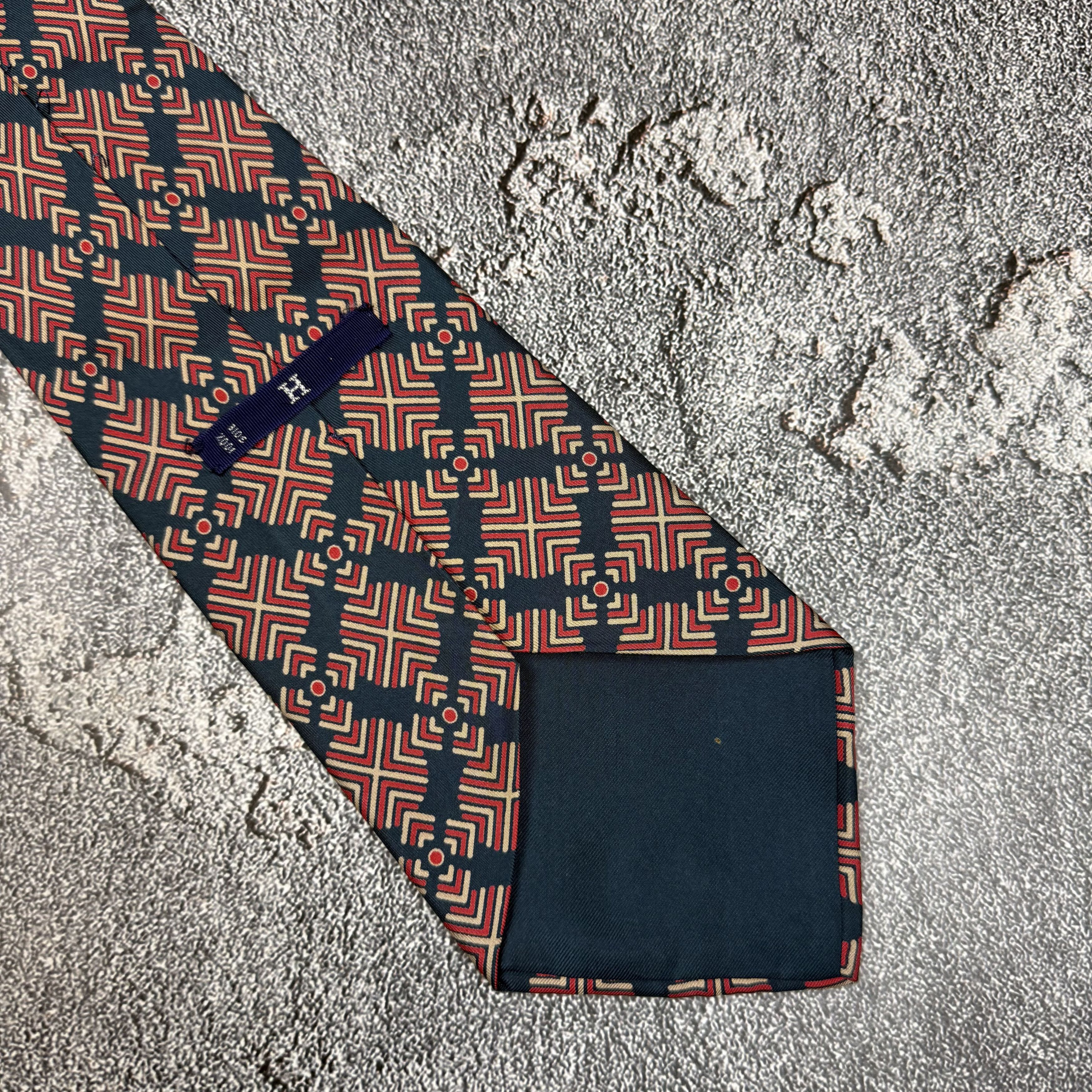 Hermes Hermes Silk Tie Very Vintage 527 IA Size ONE SIZE - 2 Thumbnail