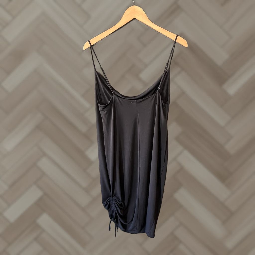 Zara Zara Womens Black Sleeveless Slip Dress L Short Size 36" / US 14 / IT 50 - 1 Thumbnail