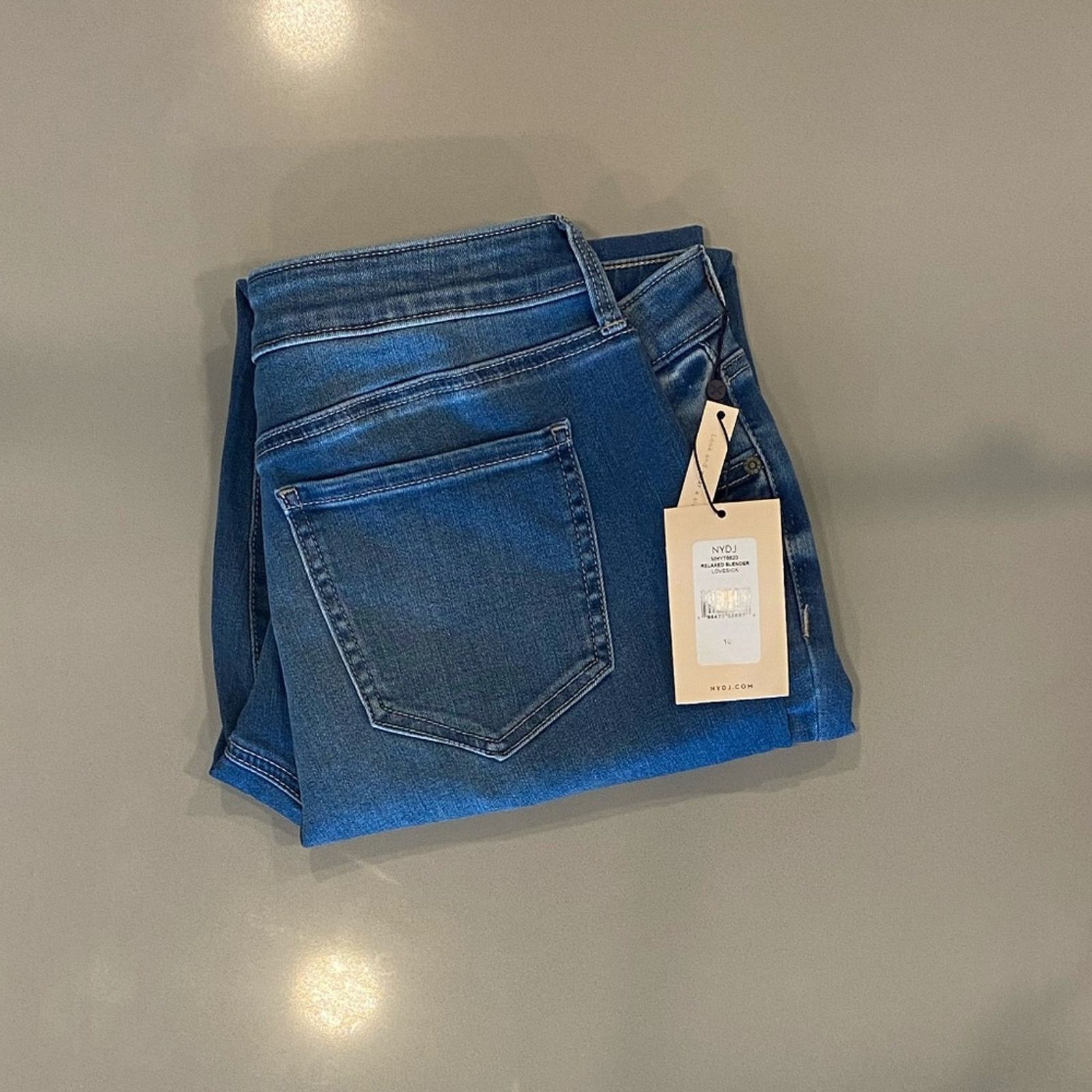NYDJ NWT NYDJ Women's Relaxed Slender Lovesick Jeans - 10 Size 32" / US 10 / IT 46 - 6 Thumbnail