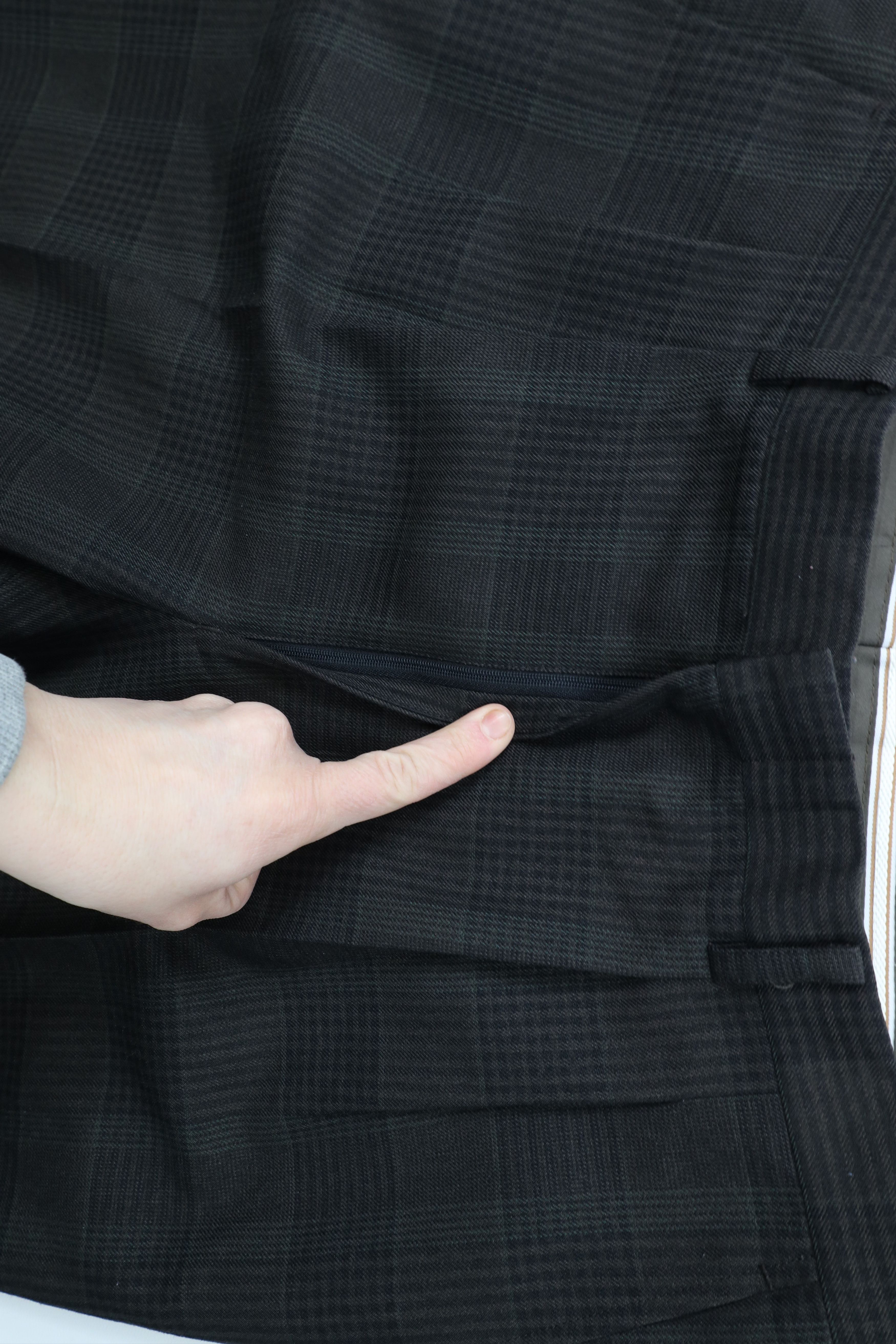 Vintage Vintage 90s Streetwear Cuffed Wide Leg Chino Pants Plaid Size US 32 / EU 48 - 5 Thumbnail