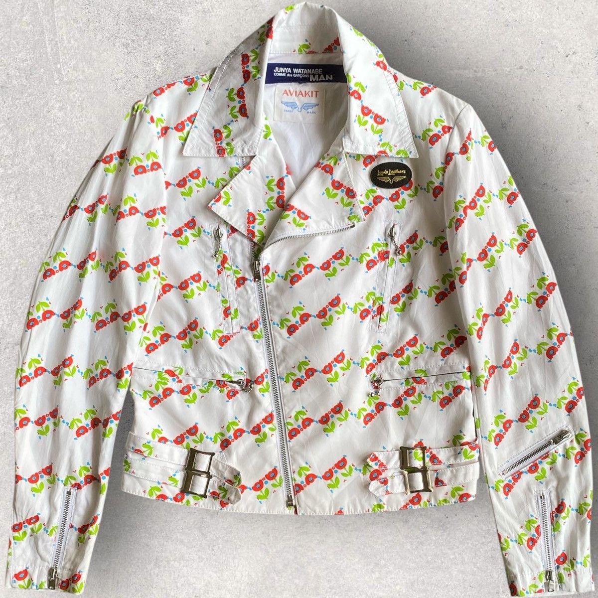 Junya Watanabe SS03 Junya Watanabe X Lewis Leather Digi Floral Jacket Size US M / EU 48-50 / 2 - 1 Thumbnail