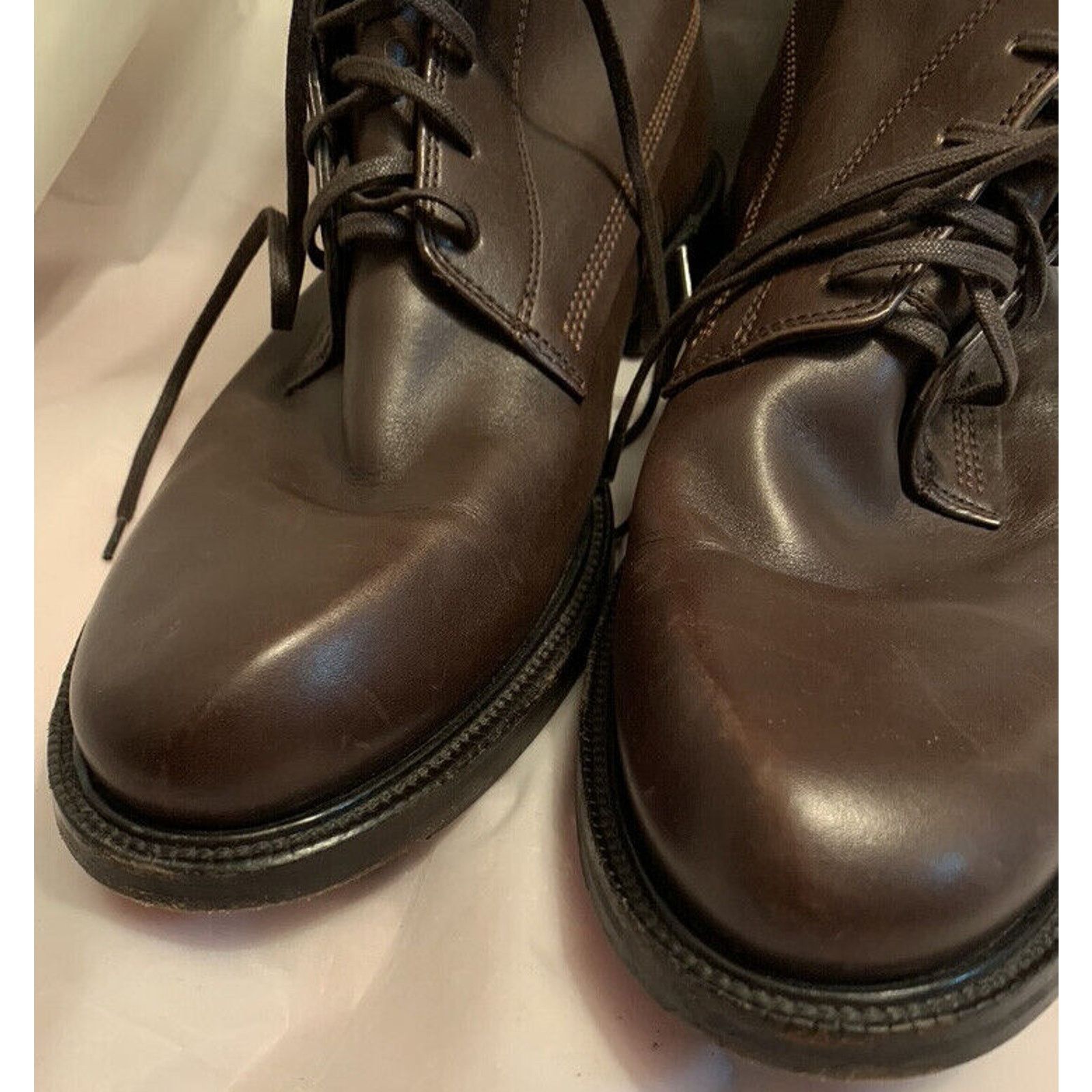 Hugo Boss Hugo Boss 42 50137749 14 Brown Leather Boot - Size 42, Size US 9 / EU 42 - 4 Thumbnail