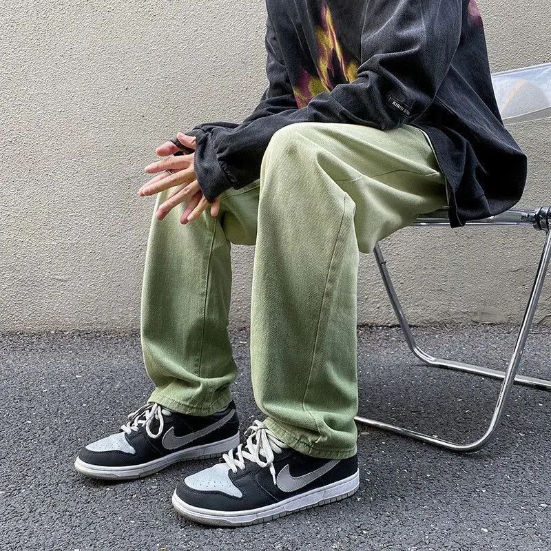 Japanese Brand Retro gradient loose straight leg jeans Size US 32 / EU 48 - 2 Thumbnail