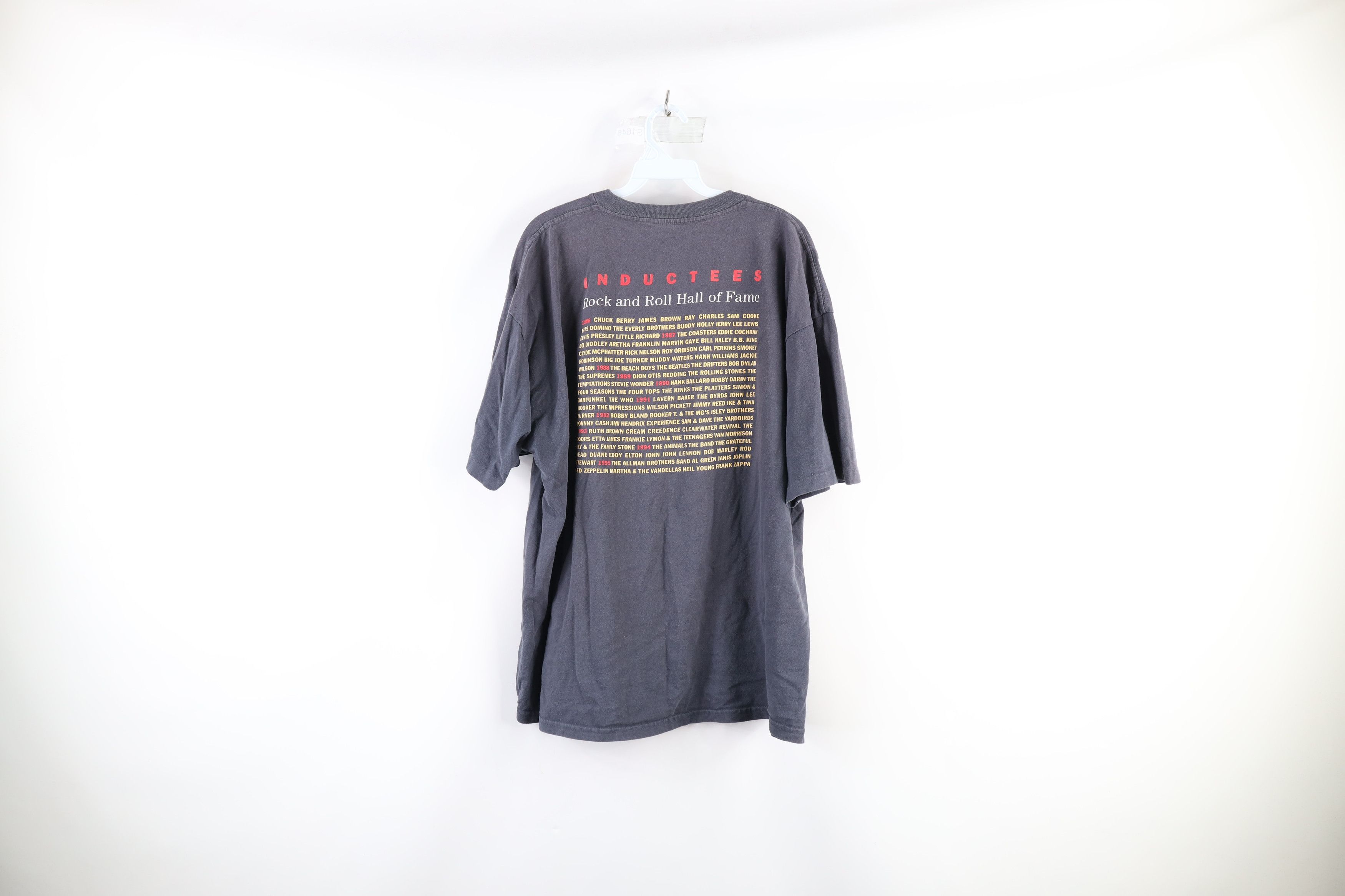 Vintage Vintage 90s Rock N Roll Hall of Fame T-Shirt Gray USA Size US XXL / EU 58 / 5 - 5 Thumbnail