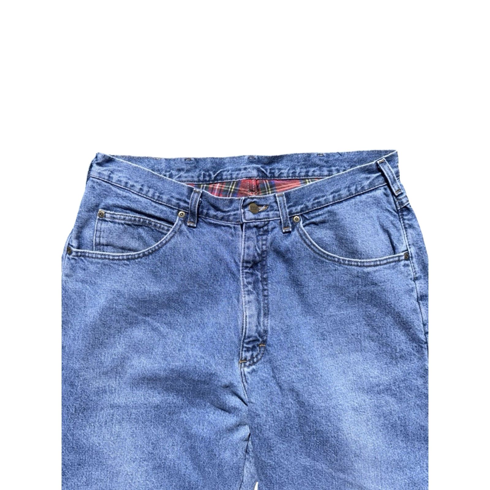 Vintage VINTAGE LL Bean Jeans Men's Denim Lined Blue 90s Made in USA Size 38 Regular Straight USA Mens Size US 38 / EU 54 - 4 Thumbnail