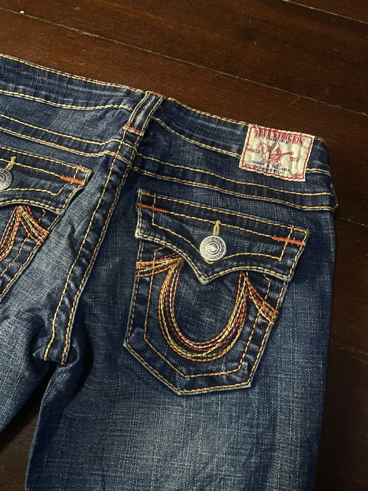 Designer × True Religion Fire 🔥 TRUE RELIGION made in usa big stitching boot cut Size 32" / US 10 / IT 46 - 7 Thumbnail