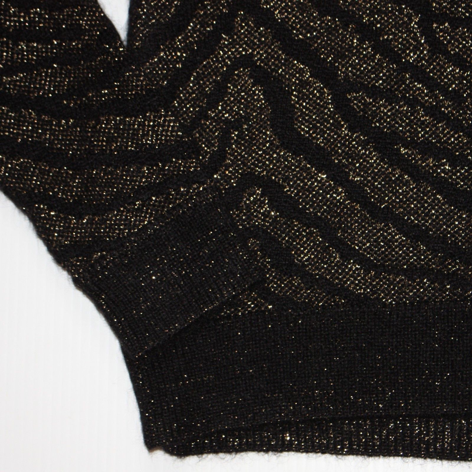 Saint Laurent Paris Zebra Print Lurex Mohair Black Sweater in size M NWT $1705 Size M / US 6-8 / IT 42-44 - 8 Thumbnail