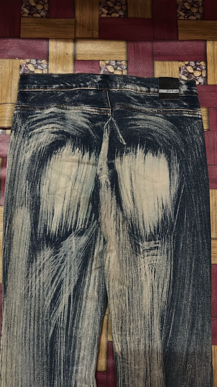 If Six Was Nine × Japanese Brand × Le Grande Bleu (L.G.B.) Bebe Flare Jeans Acid Wash Design Size 27" / US 4 / IT 40 - 7 Thumbnail