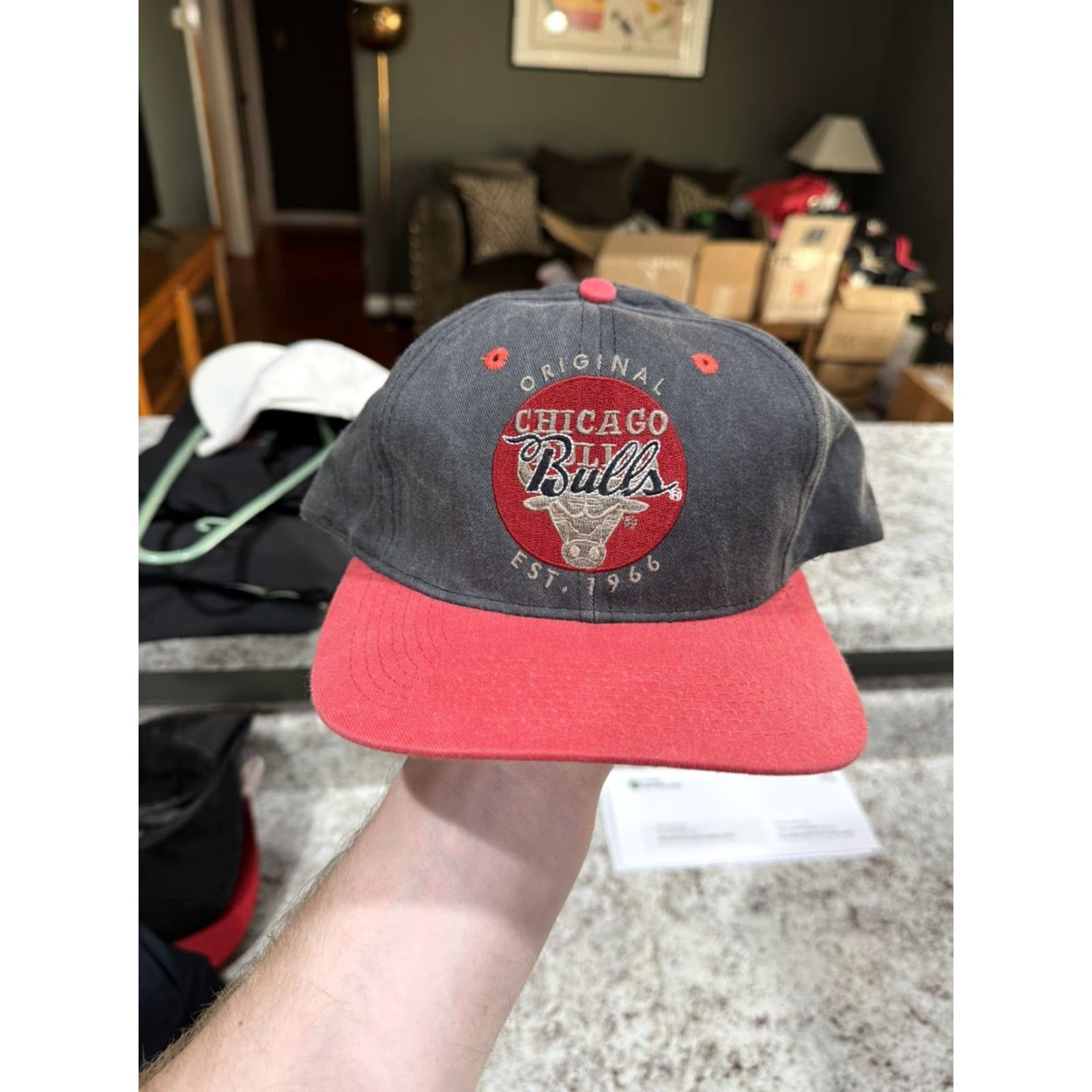 Drew VINTAGE Drew Pearson SnapBack Hat Cap 90s Chicago Bulls Coca Cola Logo Cotton Gray One Size Men Adjustable Sports Casual Size ONE SIZE - 2 Thumbnail