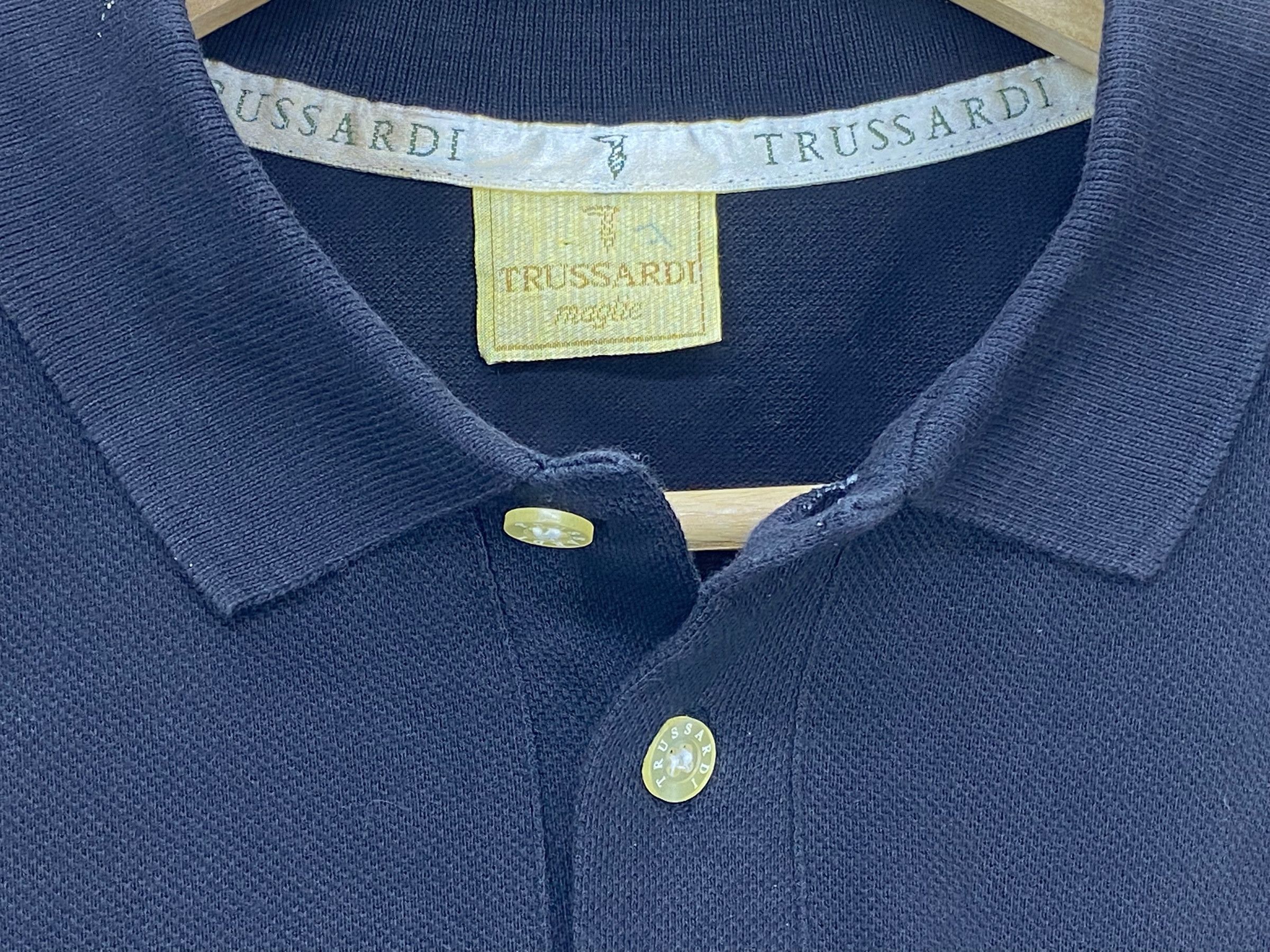 Vintage Trussardi Polo Shirt Designer T-shirt Size US S / EU 44-46 / 1 - 8 Thumbnail