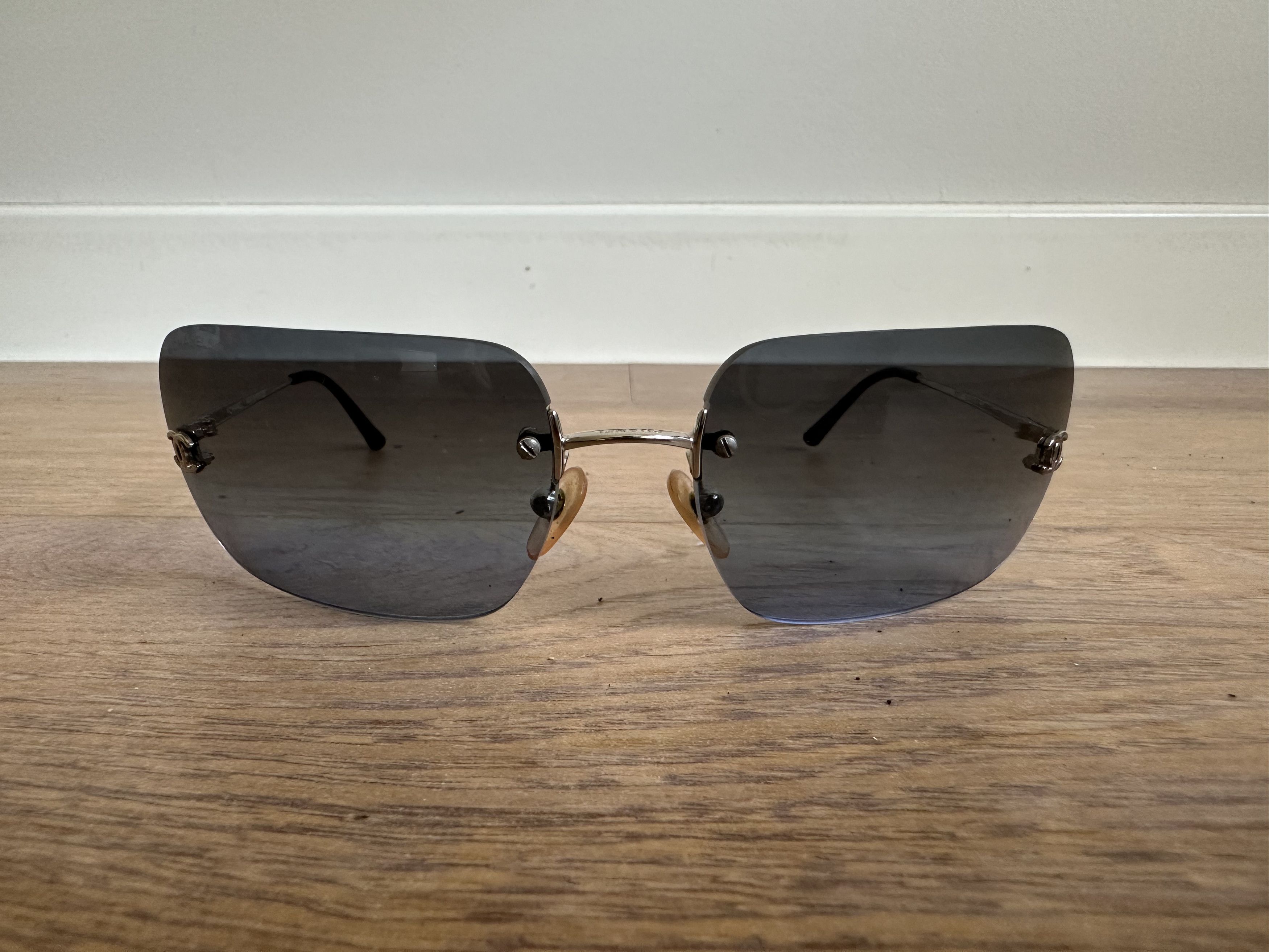Chanel Chanel sunglasses rimless frame Dark Blue Size ONE SIZE - 2 Thumbnail