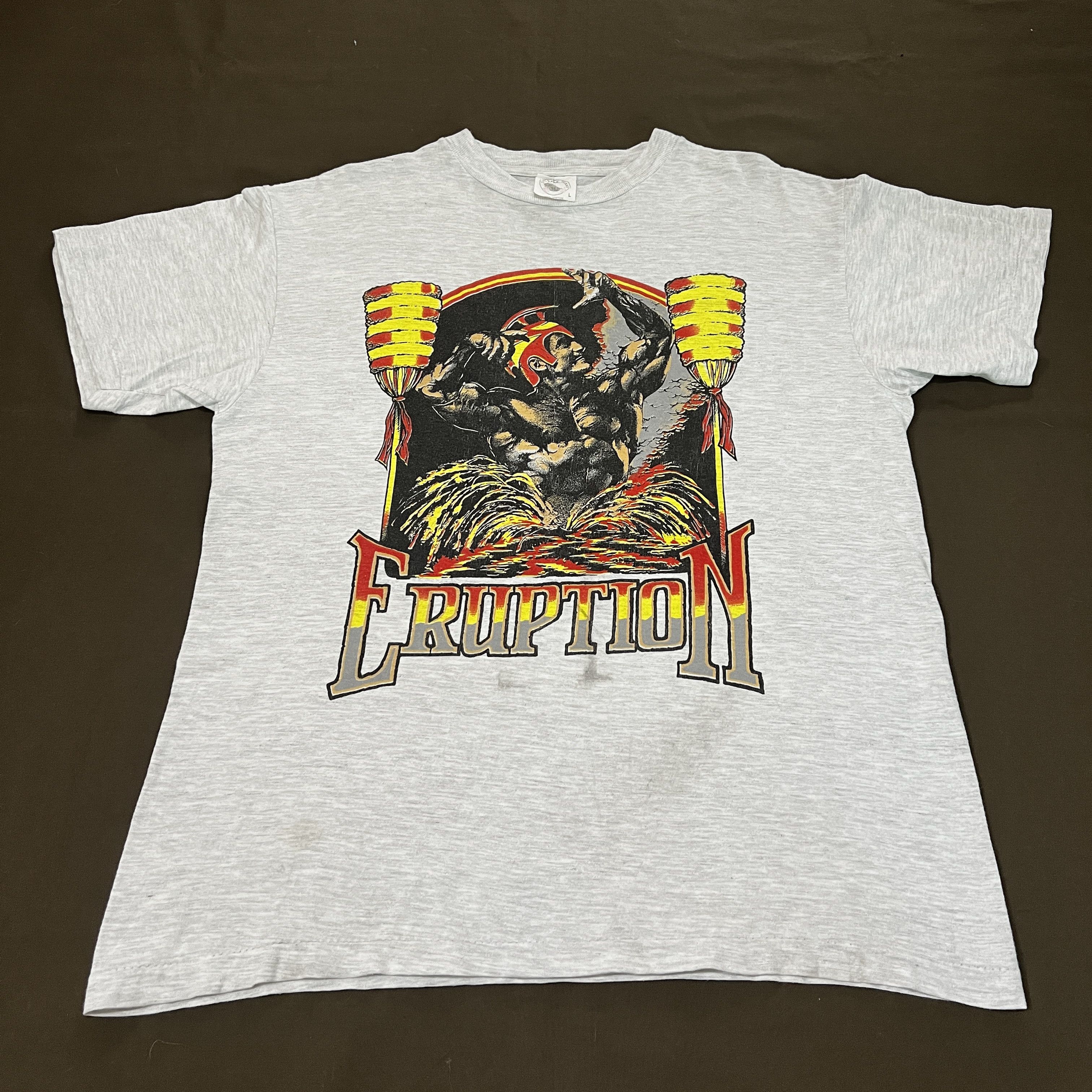 Vintage 90s eruption Fitness Promo Tee gym Bodybuilding