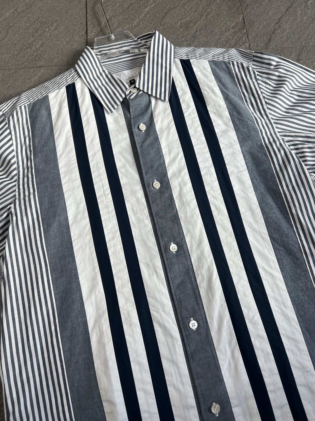 Comme des Garcons Ganryu Comme des Garçons multi-striped button-up shirt Size US M / EU 48-50 / 2 - 3 Thumbnail