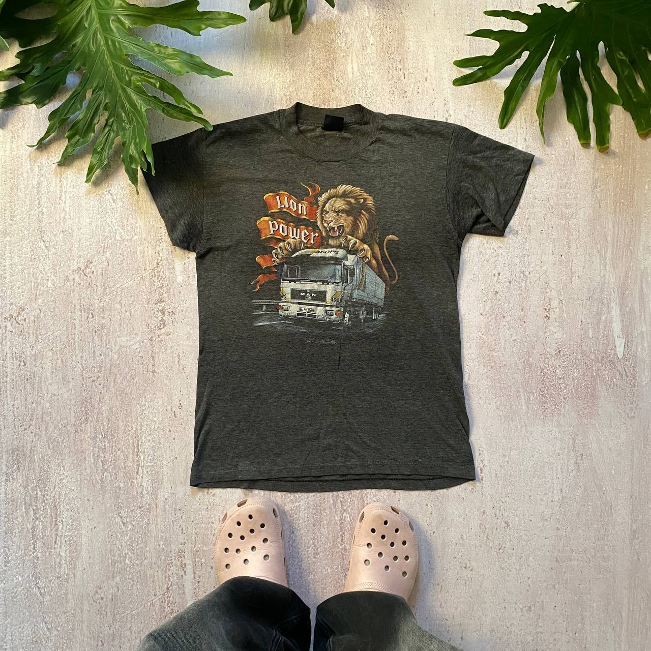 Band Tees VINTAGE RARE 90S LION POWER MAN TRUCK AMAZING T SHIRT 318 Size US M / EU 48-50 / 2 - 1 Thumbnail