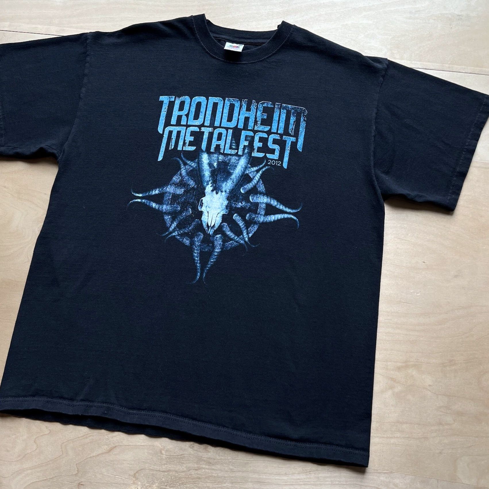 Vintage Trondheim Metal Fest Shirt XL Black Blue Punk Rock Music Grunge Radiohead Korn Shirt Mens XL Black Blue Punk Rock Band Music 2010s Size US XL / EU 56 / 4 - 6 Thumbnail