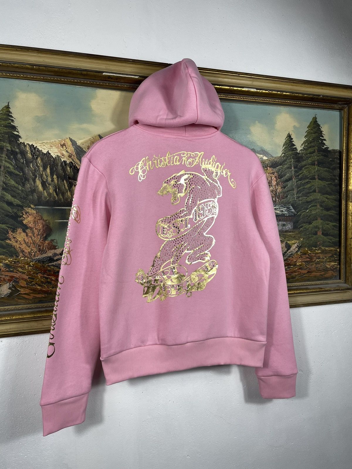 Christian Audigier × Ed Hardy × Vintage Ed Hardy Retro 00s Hoodie Sweatshirt Affliction Grunge Size S / US 4 / IT 40 - 8 Thumbnail