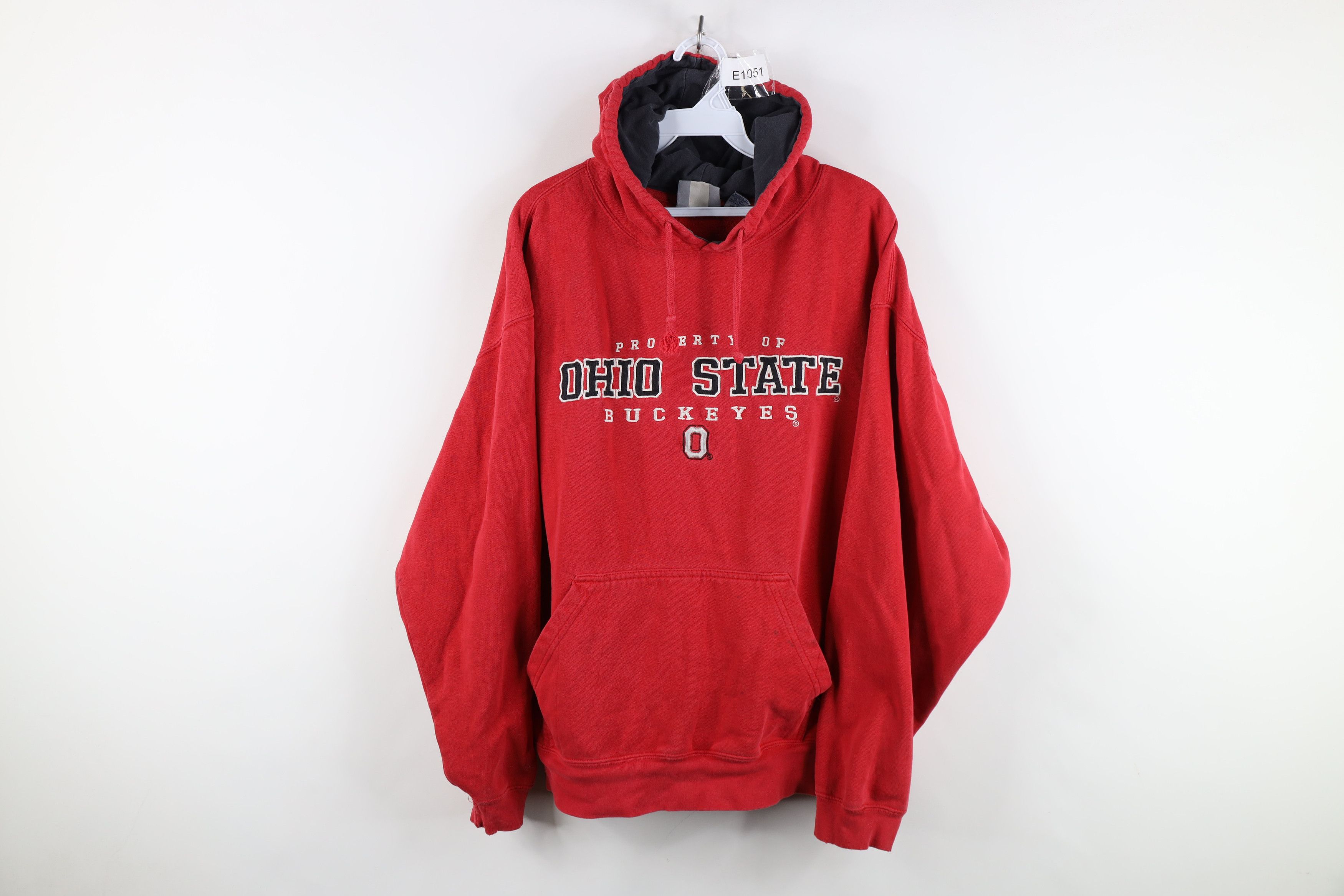 Vintage Vintage 90s Spell Ohio State University Hoodie Sweatshirt Size US L / EU 52-54 / 3 - 1 Thumbnail