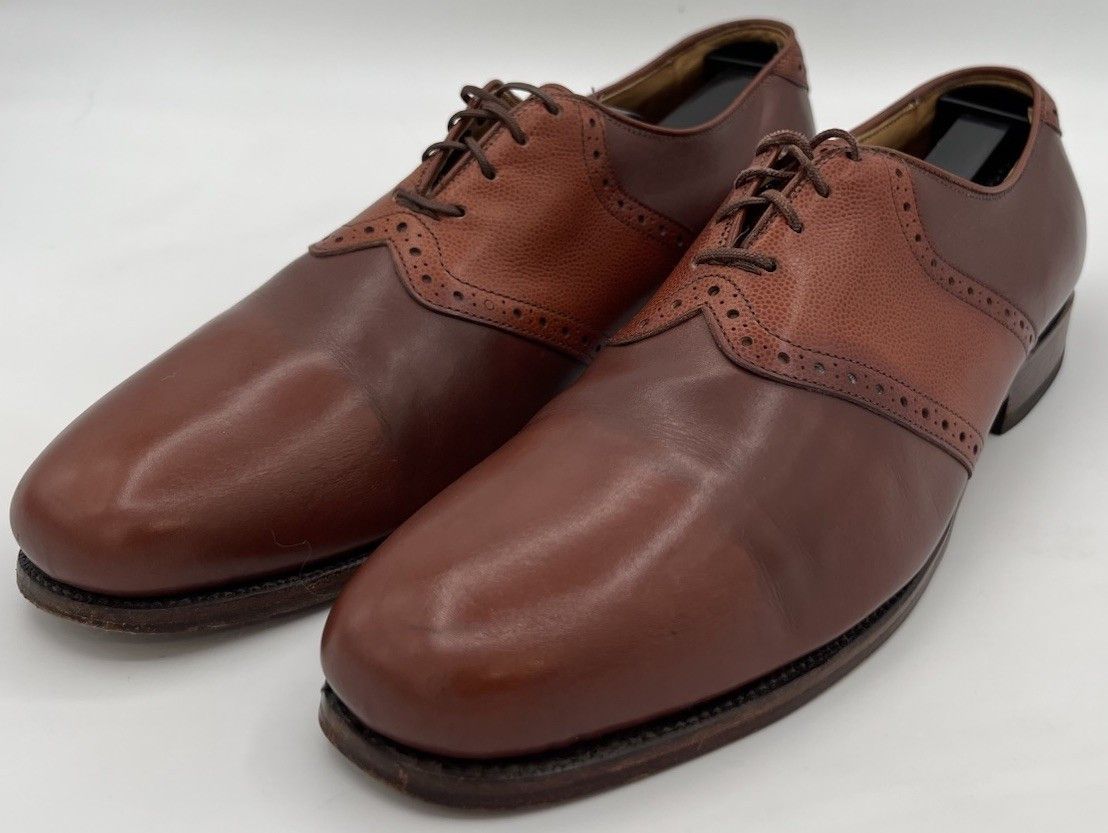 Allen Edmonds Allen Edmonds MONTE CARLO Size 9AA Brown Leather & Snakeskin Size US 9 / EU 42 - 2 Thumbnail