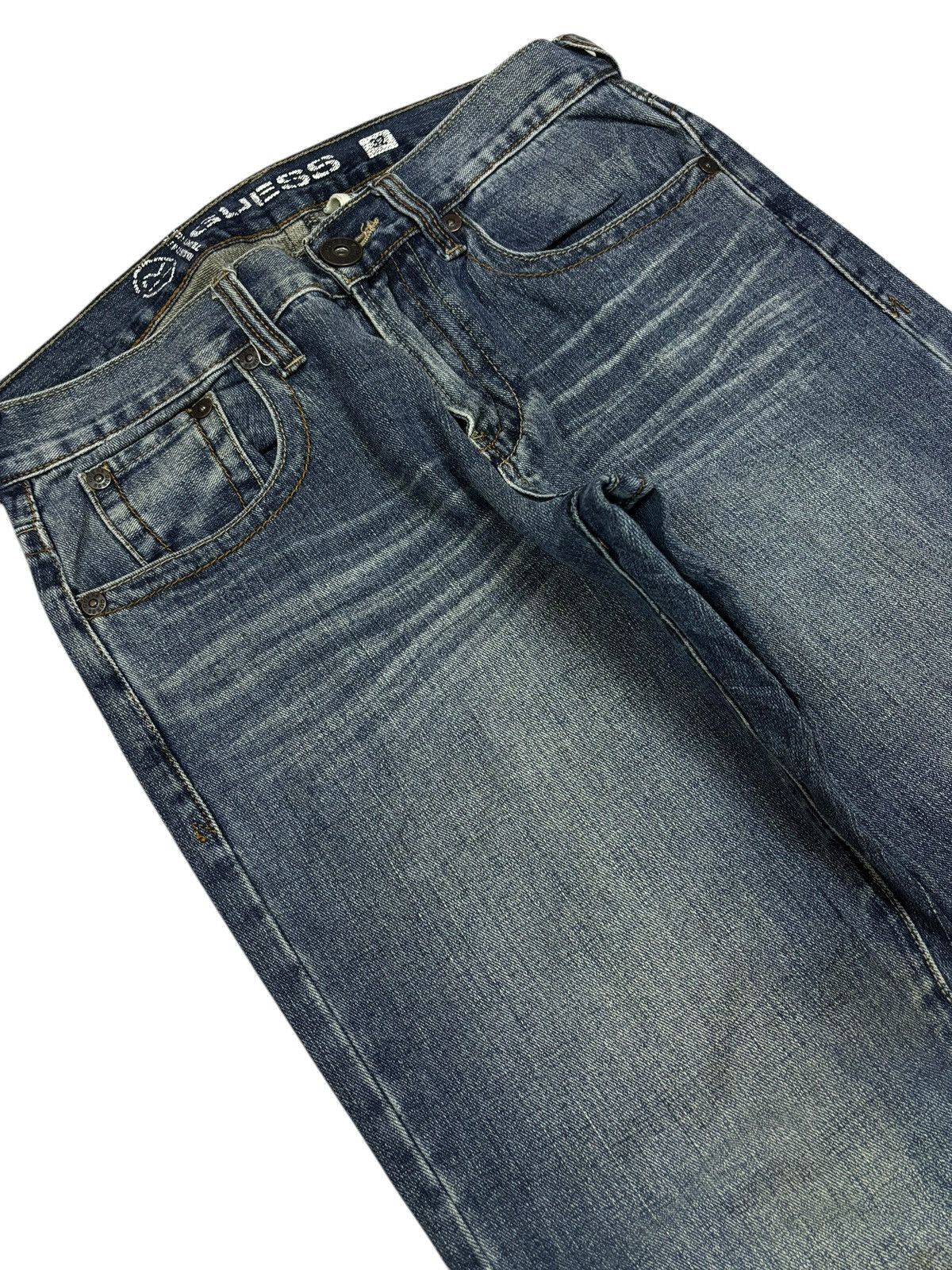 Guess × Vintage Vintage Guess Faded Rebel Straight Jeans Size US 32 / EU 48 - 3 Thumbnail