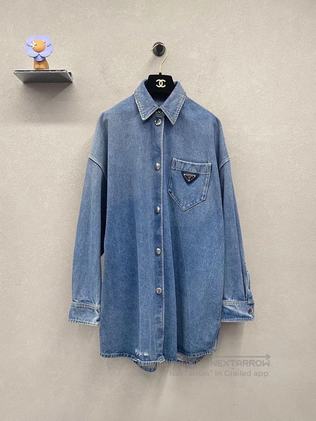 Prada Prada Denim Blue Jacket Size 38. Size S / US 4 / IT 40 - 1 Thumbnail