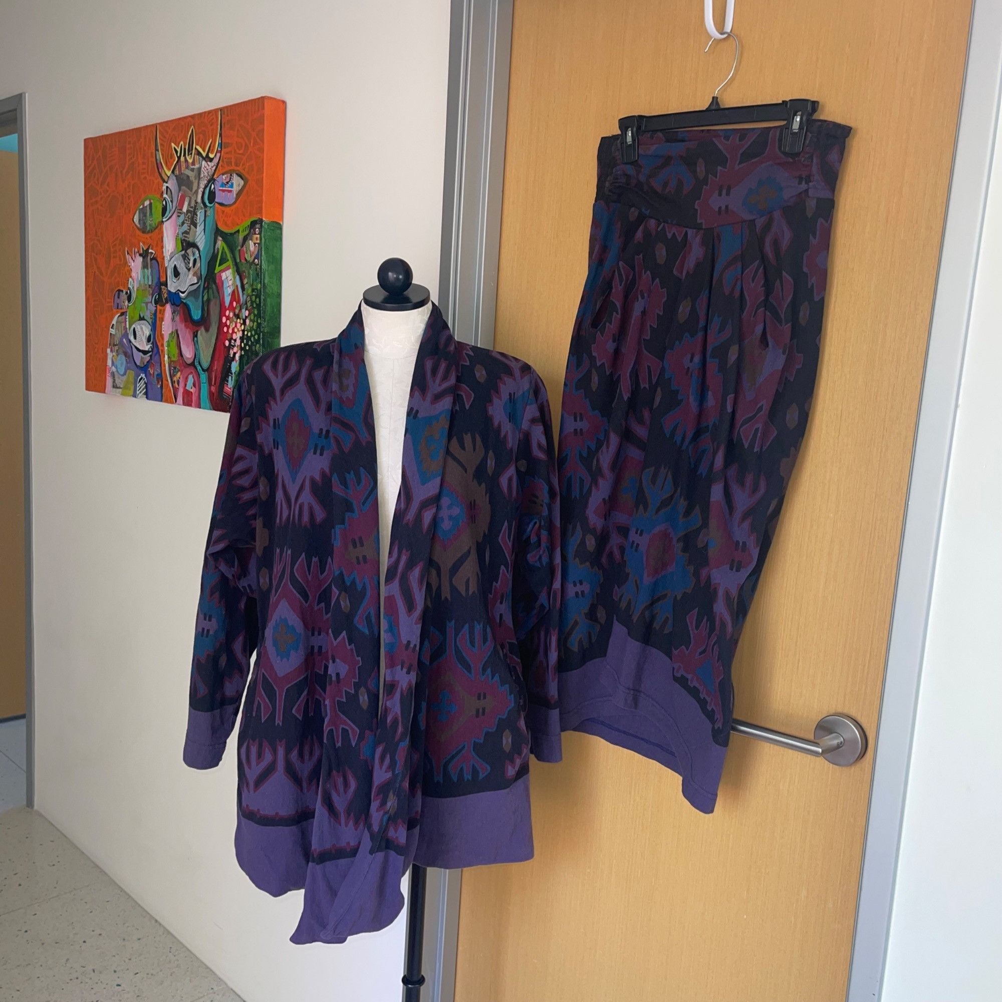 Vintage Michelle Lamy Vintage Womens Skirt And Jacket Set Size M / US 6-8 / IT 42-44 - 8 Thumbnail