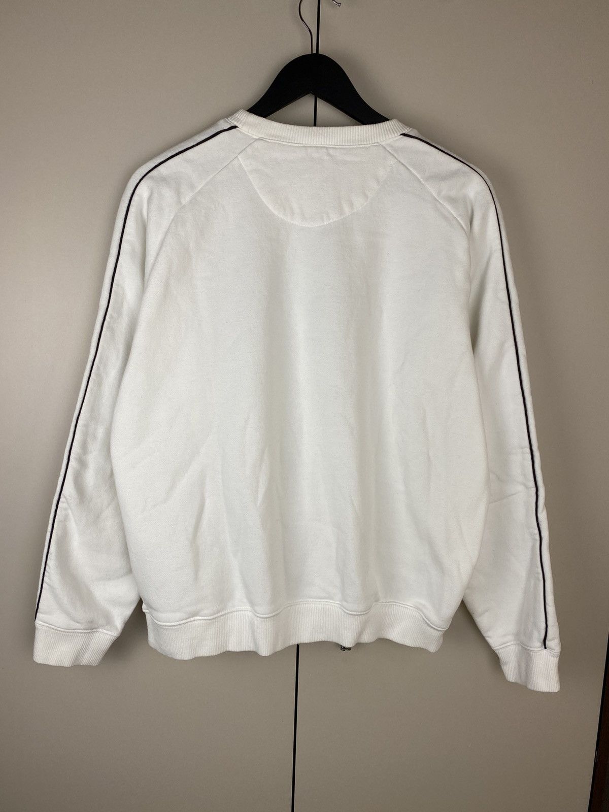 Nike Vintage Nike Big Logo White Sweatshirt Y2K Drill style Size US M / EU 48-50 / 2 - 10 Thumbnail
