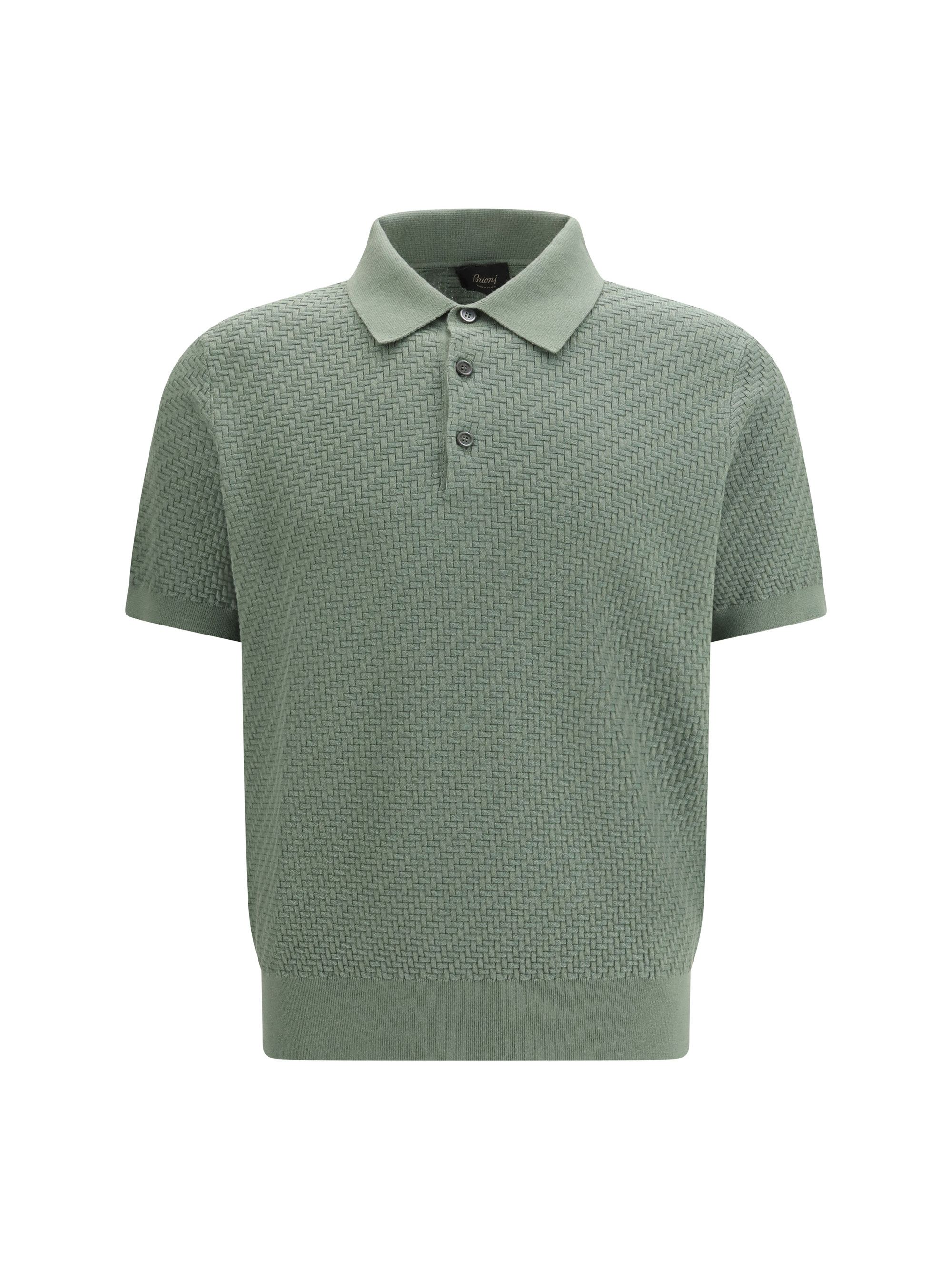 Brioni Polo Shirt with woven pattern Size US XXL / EU 58 / 5 - 1 Thumbnail