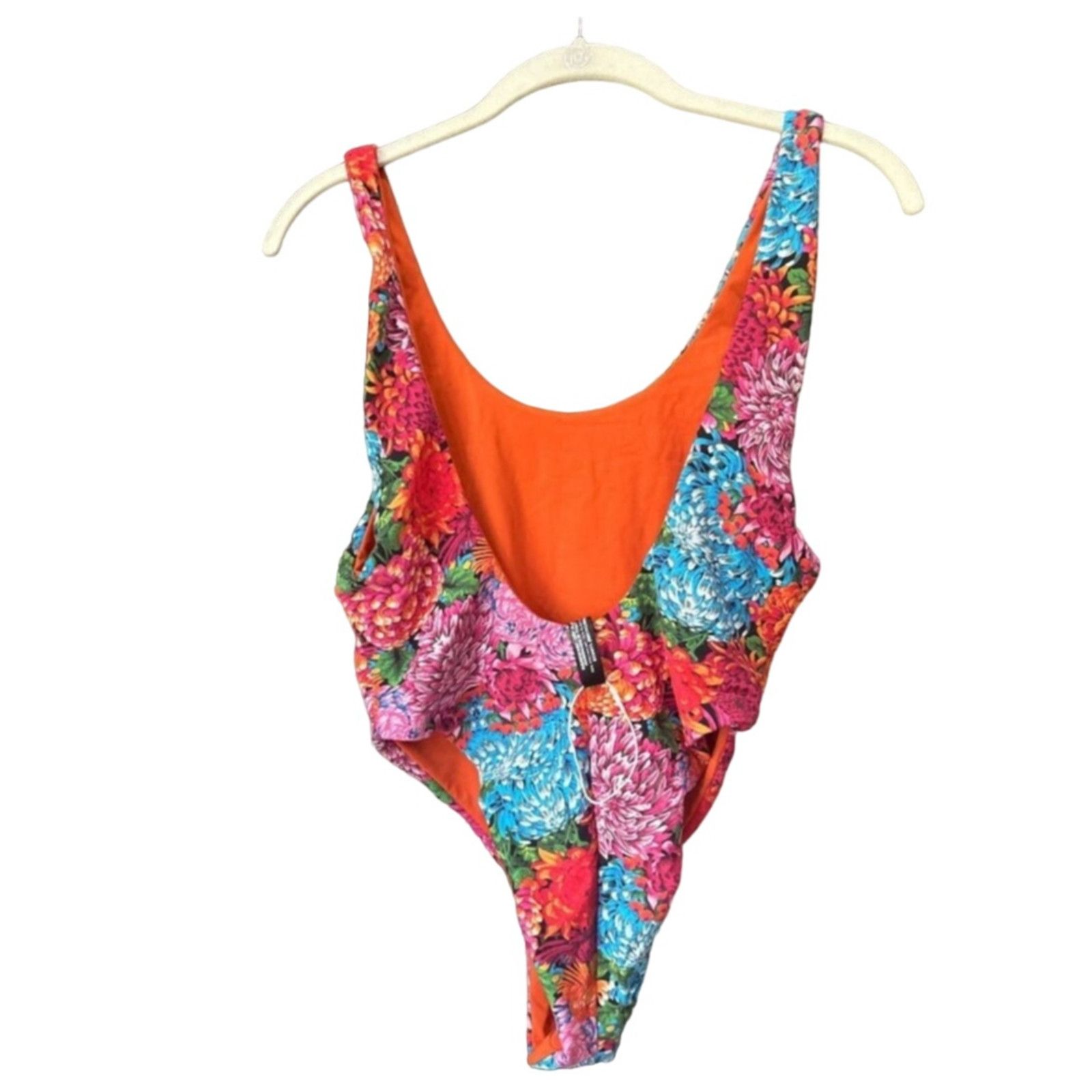 Free People New Reina Olga Funky Print One-Piece Swimsuit $190 Sz L Size L / US 10 / IT 46 - 5 Thumbnail