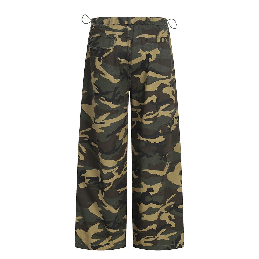 Vintage Men's loose wide-leg sports casual camouflage trousers Size US 32 / EU 48 - 2 Thumbnail