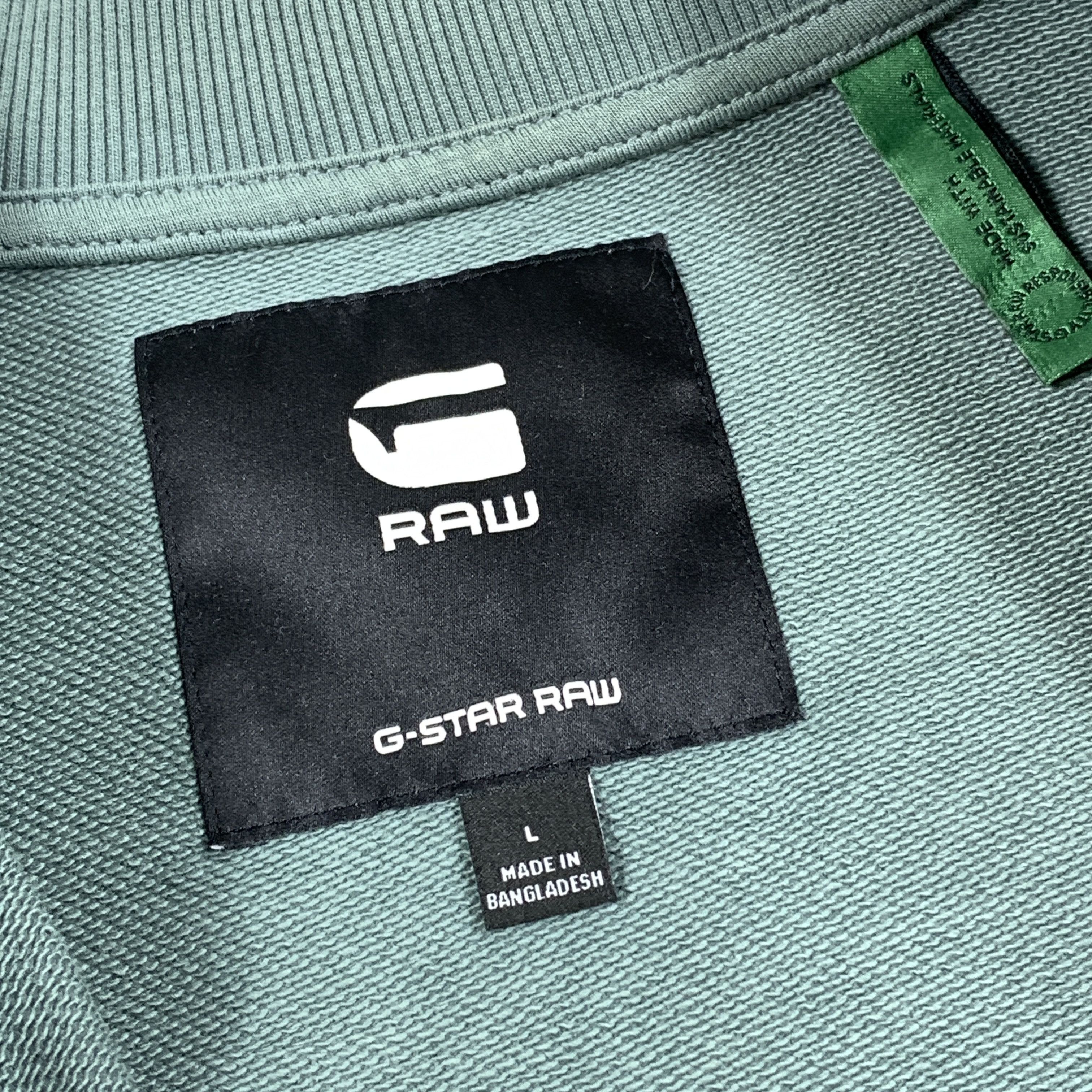 G-Star G-Star Raw Graphic Green Sweat Bomber Jacket L Size US L / EU 52-54 / 3 - 7 Thumbnail