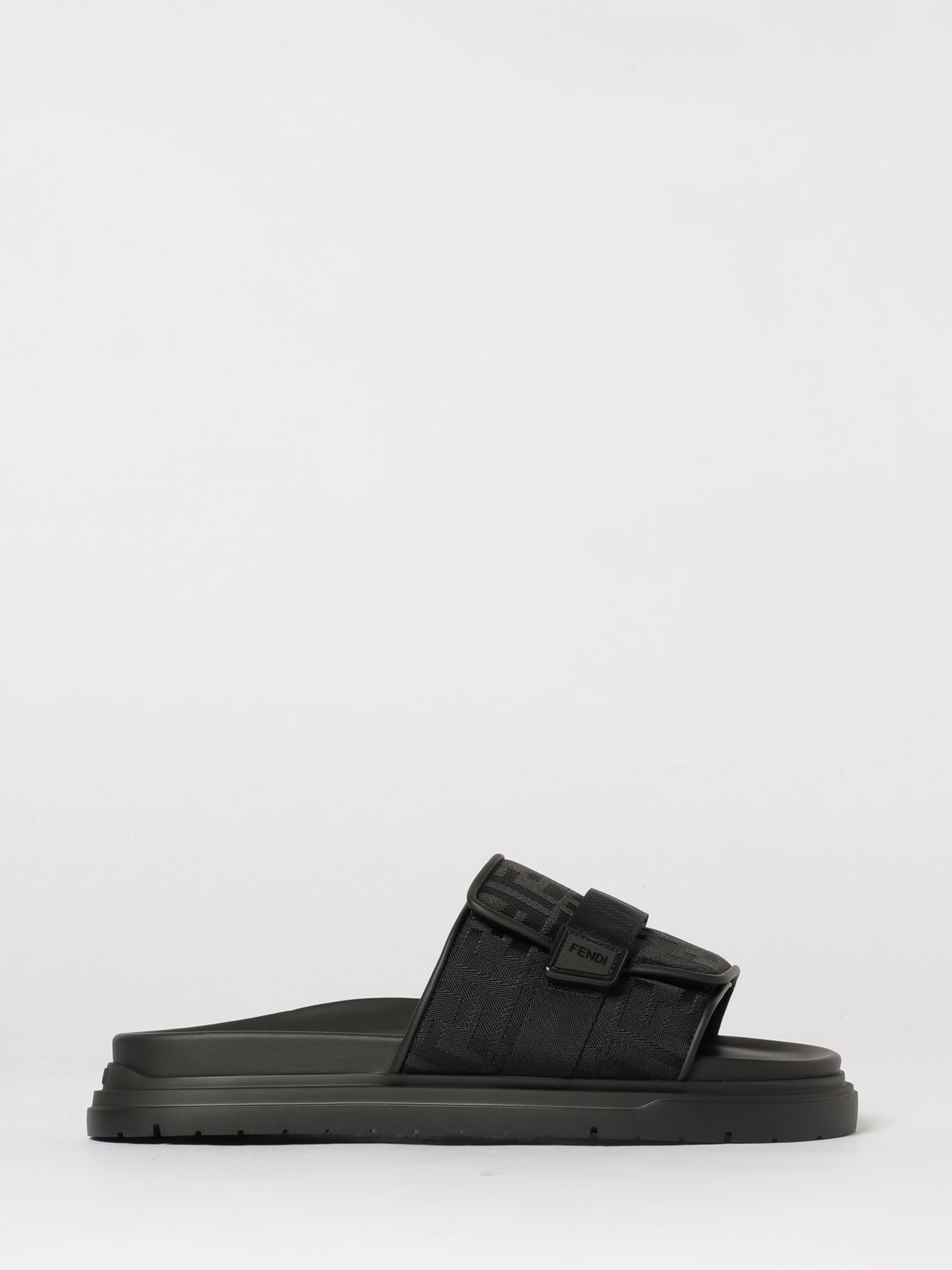 Fendi Fendi Sandals Men Black Size US 10 / EU 43 - 1 Thumbnail
