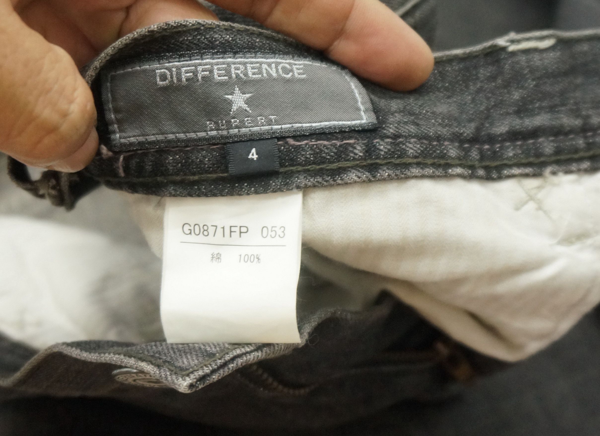 Japanese Brand 🔥EDGE RUPERT Vintage Black Distressed Jeans Size US 33 - 7 Thumbnail