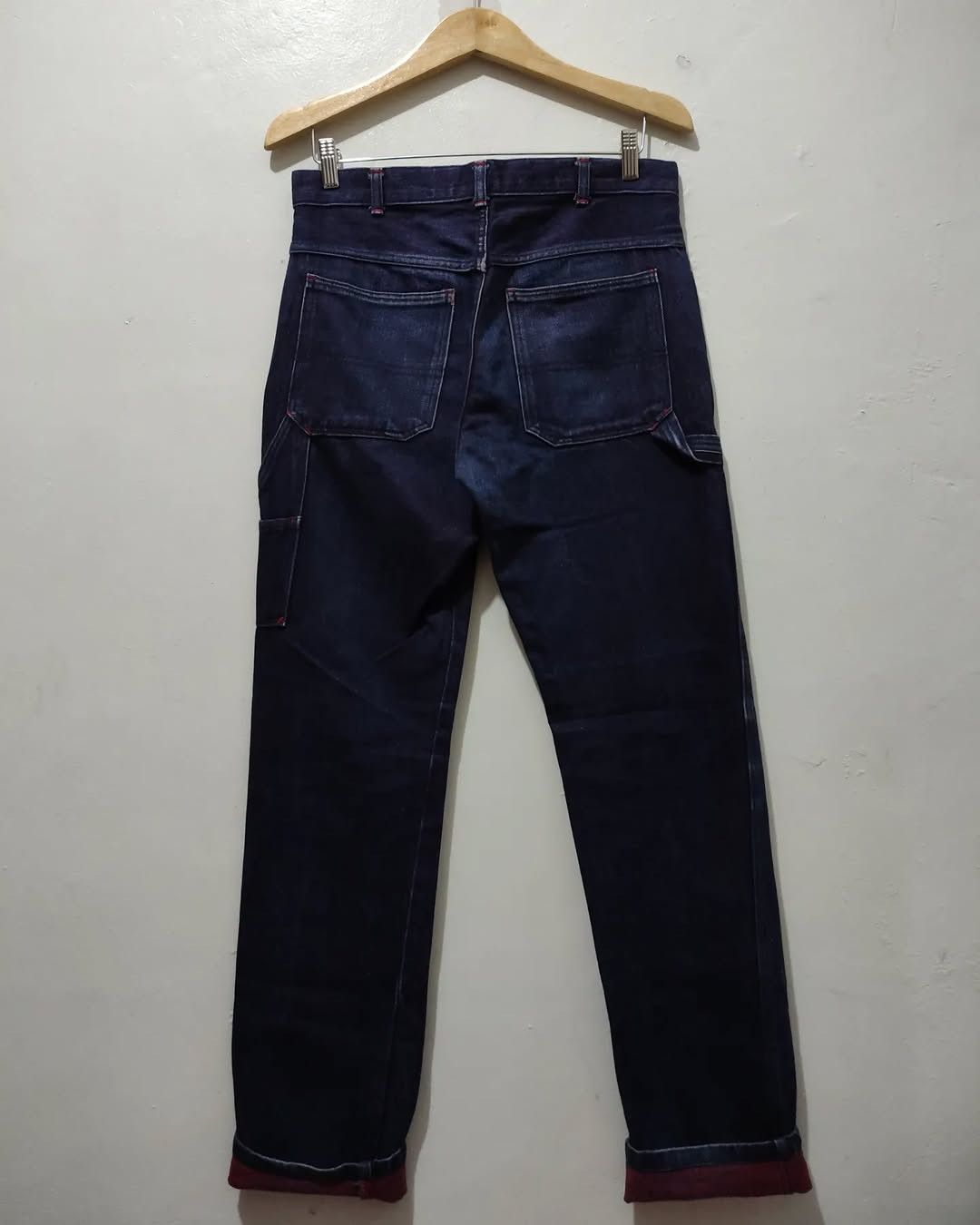 Beams Japan Beams Weft red Carpenter denim pants Size US 30 / EU 46 - 1 Thumbnail