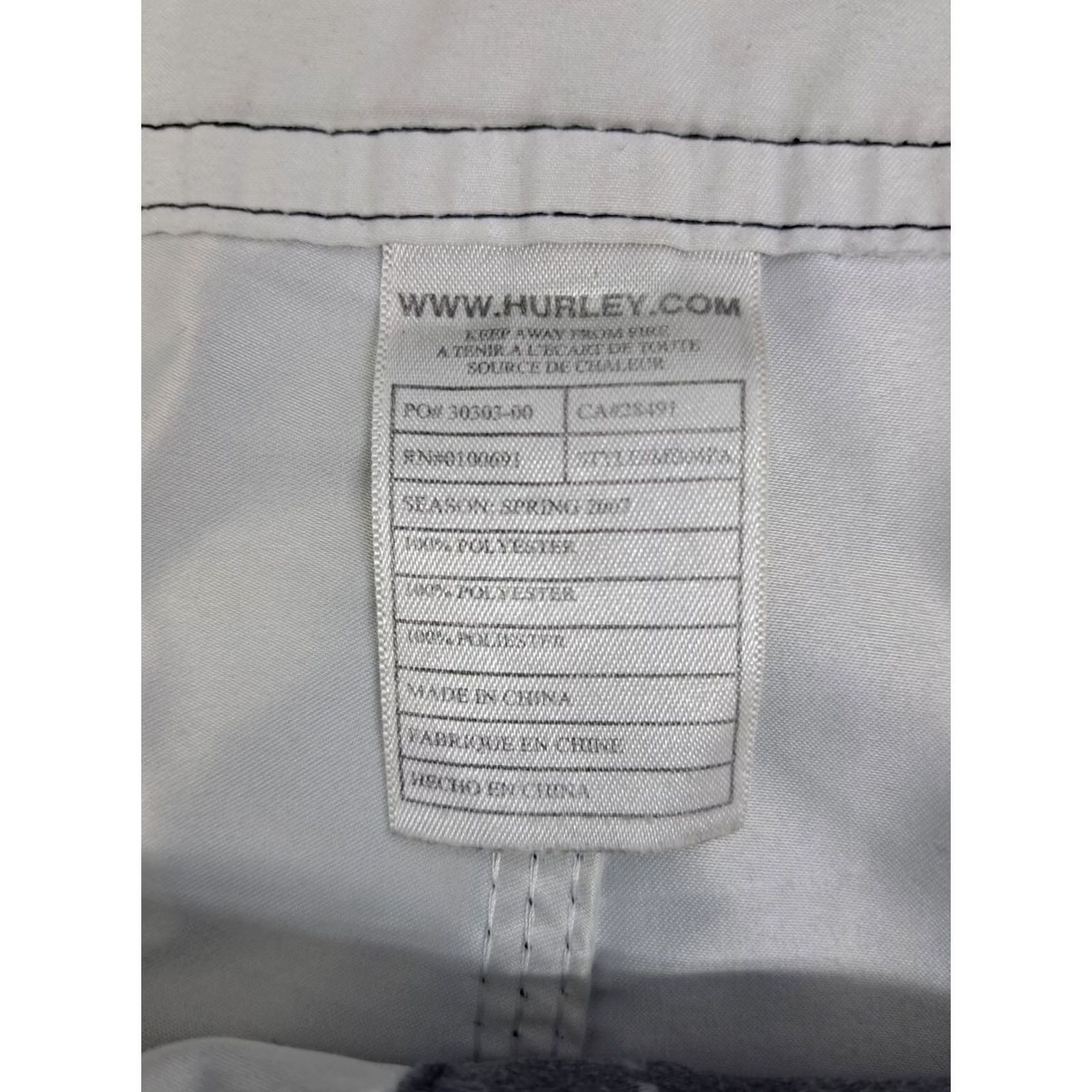Hurley Hurley Men’s Board Shorts Multicolor Embroidered Plaid Size 36 #2971 Size US 36 / EU 52 - 8 Thumbnail