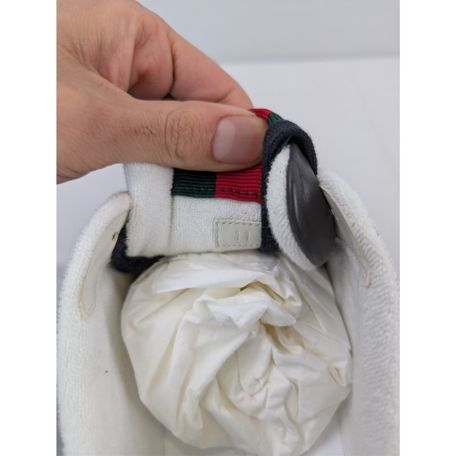 Gucci o1rshd1 GG nylon with suede and leather trims sneakers Size US 11.5 / EU 44-45 - 16 Thumbnail
